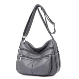 Faux Leather Shoulder Bag Women Crossbody Bag Solid Messenger Bolsa