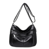 Faux Leather Shoulder Bag Women Crossbody Bag Solid Messenger Bolsa