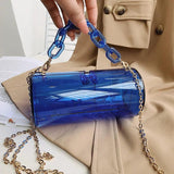 Clear Acrylic Box Shoulder Bag Transparent Women's Handbag