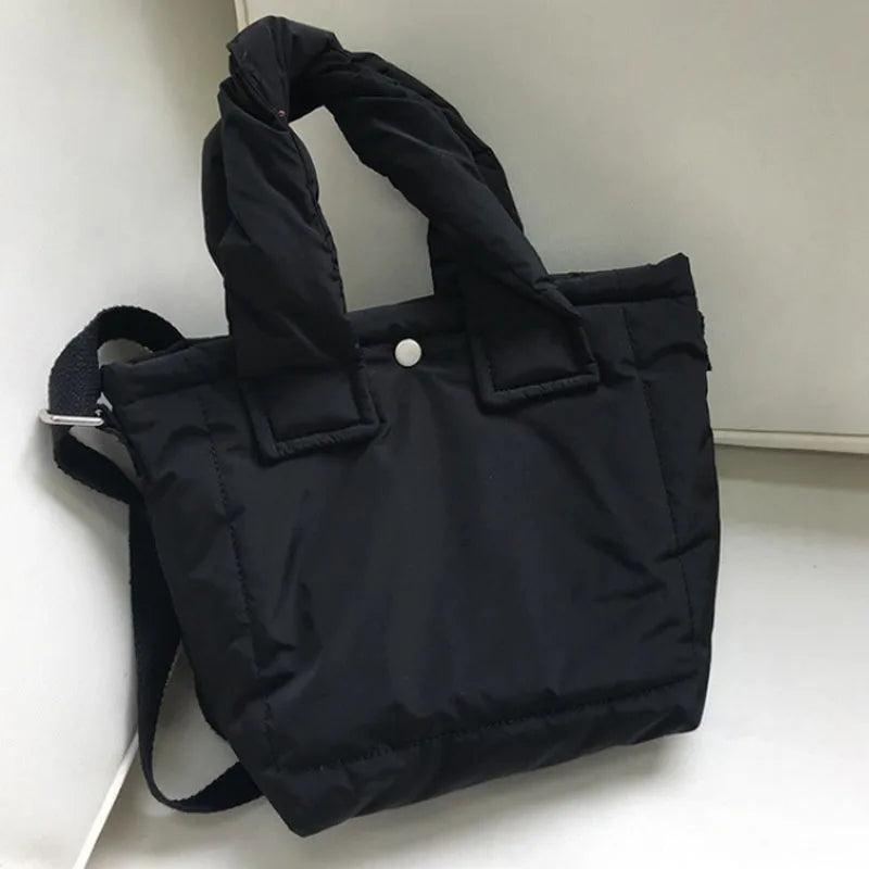 Women Handbag Mini Bag Down Cotton Single Shoulder Messenger Bag Small Tote Bag