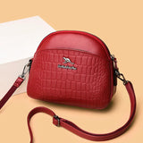Crocodile Pattern Shoulder Bag PU Leather Handbag