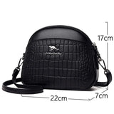 Crocodile Pattern Shoulder Bag PU Leather Handbag