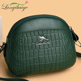 Crocodile Pattern Shoulder Bag PU Leather Handbag