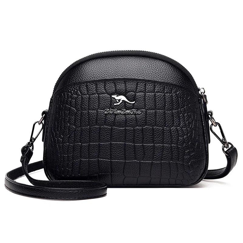 Crocodile Pattern Shoulder Bag PU Leather Handbag
