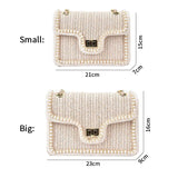 Geestock Summer Straw Woven Shoulder Bag Bohemian Beach-style Handbag
