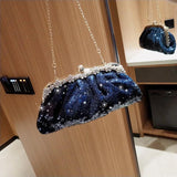 Sequin Clutch Bag Diamonds Women's Wallet Chain Shoulder Evening Bags