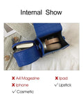 Spring Women's Crocodile Pattern Shoulder Crossbody Bag