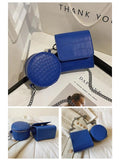 Spring Women's Crocodile Pattern Shoulder Crossbody Bag
