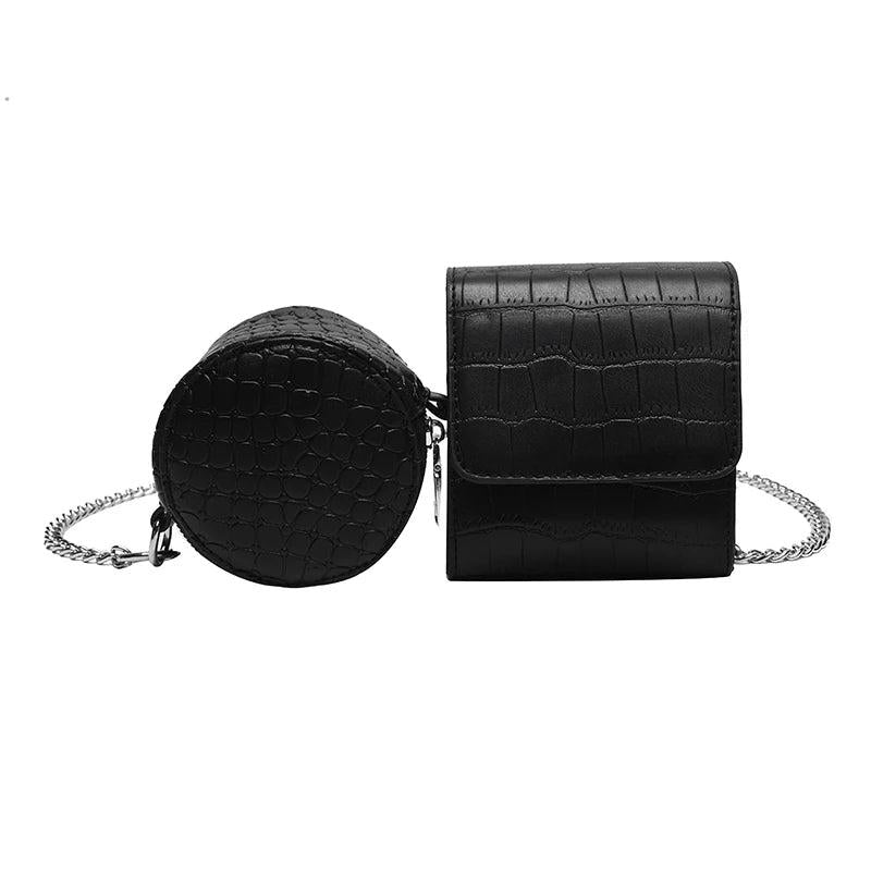 Spring Women's Crocodile Pattern Shoulder Crossbody Bag