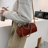 PU Leather Chain Crossbody Bag Winter Trending Shoulder Handbag