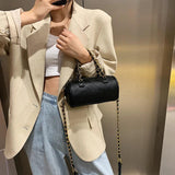 PU Leather Chain Crossbody Bag Winter Trending Shoulder Handbag