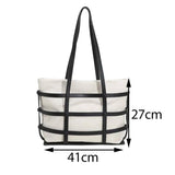 Large Capacity Canvas Tote Bag for Women Casual Shoulder Handbag