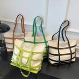 Large Capacity Canvas Tote Bag for Women Casual Shoulder Handbag