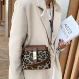Small Box Bags Women Lattice Vintage Shoulder Messenger Bag