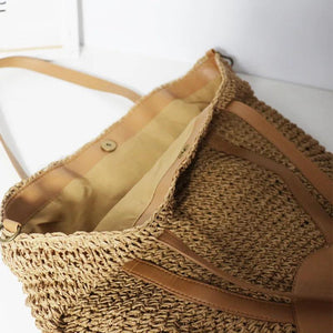 Large Capacity Straw Bag Holiday Beach Totes