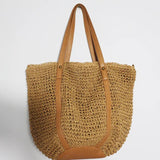 Large Capacity Straw Bag Holiday Beach Totes