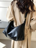 Women's Large Capacity Pu Leather Handbag Casual Tote Shoulder Crossbody Bags