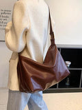 Women's Large Capacity Pu Leather Handbag Casual Tote Shoulder Crossbody Bags