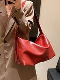 Women's Large Capacity Pu Leather Handbag Casual Tote Shoulder Crossbody Bags