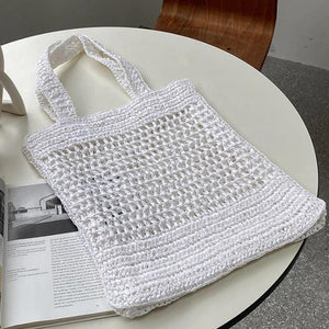 Hollow Woven Bag Single Shoulder Bag Beach Handbag