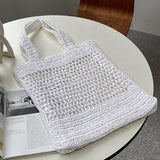Hollow Woven Bag Single Shoulder Bag Beach Handbag
