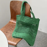 Hollow Woven Bag Single Shoulder Bag Beach Handbag