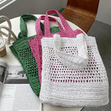 Hollow Woven Bag Single Shoulder Bag Beach Handbag