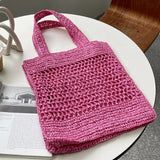 Hollow Woven Bag Single Shoulder Bag Beach Handbag