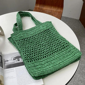 Hollow Woven Bag Single Shoulder Bag Beach Handbag