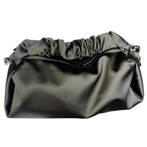 Satin Handbag Casual Pleated Bag Women's Shoulder Messenger Chain Bag