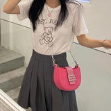 Vintage Crescent Mobile Phone Shoulder Bag