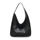 Vintage Large PU Leather Shoulder Side Bags for Women High Capacity Handbags