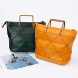 Casual Leather Messenger Handbag for Women