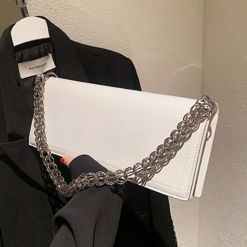 Vintage Chain Shoulder Bag Travel Armpit Handbag