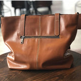 Women's Leather Shoulder Bag Large Capacity Tote