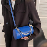 Leather Messenger Crossbody Bag Chains Shoulder Bags