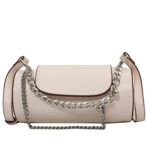 Leather Messenger Crossbody Bag Chains Shoulder Bags