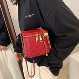 Classic Lingge Chain Shoulder Handbag Mini Messenger Bag