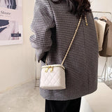 Classic Lingge Chain Shoulder Handbag Mini Messenger Bag