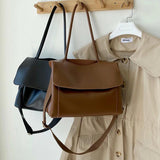 Large Capacity Tote Shoulder Bags Women Handbags Soft Pu Leather