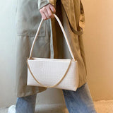 Stone Pattern Leather Shoulder Side Bags for Women
