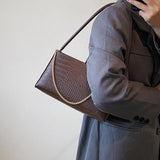 Stone Pattern Leather Shoulder Side Bags for Women