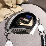 Leather Crossbody Bags Rivet Shoulder Handbag Metal Tassel Saddle Bags
