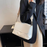 Vintage Leather Crossbody Bag for Women Winter