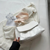 Vintage Leather Crossbody Bag for Women Winter