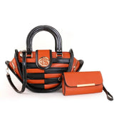 European & American Bucket Bag Stitching Large Handbag