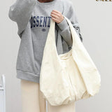 Waterproof Women Canvas Tote Shoulder Bags Large Capacity Ladies Handbags