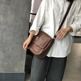 Cowhide Bucket Bag Women Casual Tote Crossbody Messenger 100% Leather