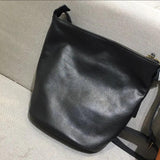 Vintage Leather Cowhide Women's Shoulder Bag Messenger Big Bag