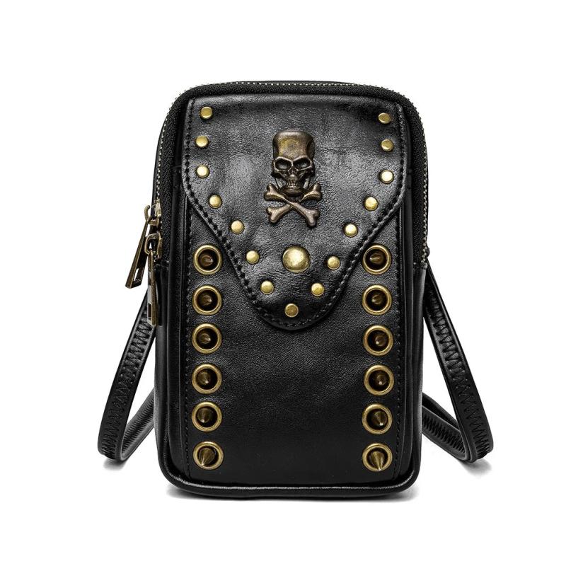 Leather Waist Packs Drop Leg Bags for Women Girl Belt Hip Bum Bag